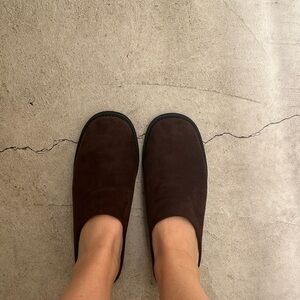 Brown Suede Slip-On Shoes - Classic Casual